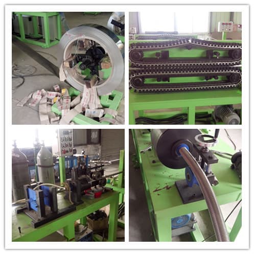 continuous flexible hose forming machine